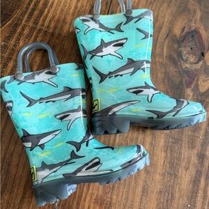 Western Chief Shark Adventure Kids light up Rain Boots